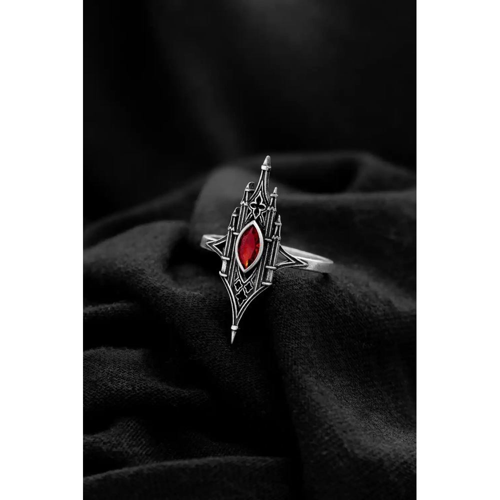 Restyle - Relique Ring - Black/Silver coloured
